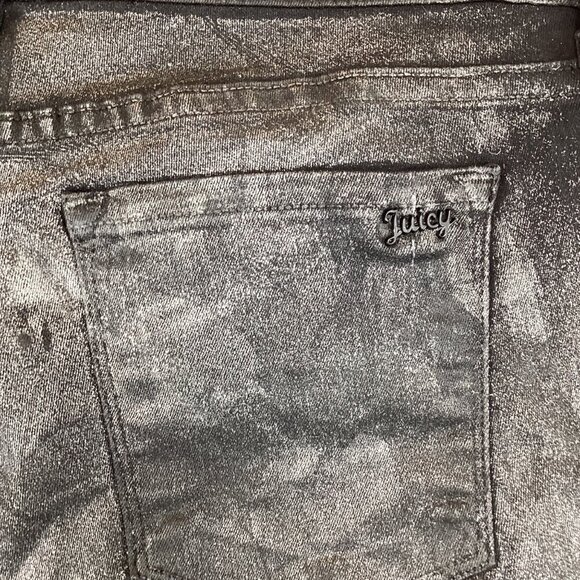 Juicy Couture Women's Skinny‎ Jeans Size 28 Metallic Floral Print Low-Rise - Picture 11 of 11